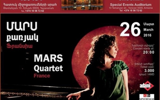 Macha Gharibian et Le Mars Quartet en Arménie ... Et le nouvel album en route !