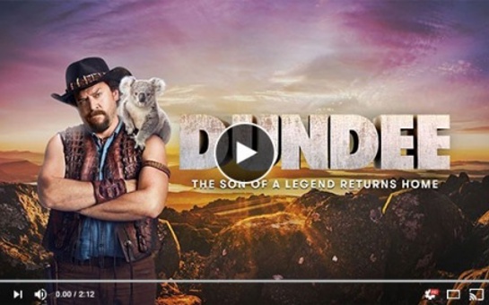 William Barton's Music Opens Faux Dundee Trailer, Superbowl Audience of 110 Million