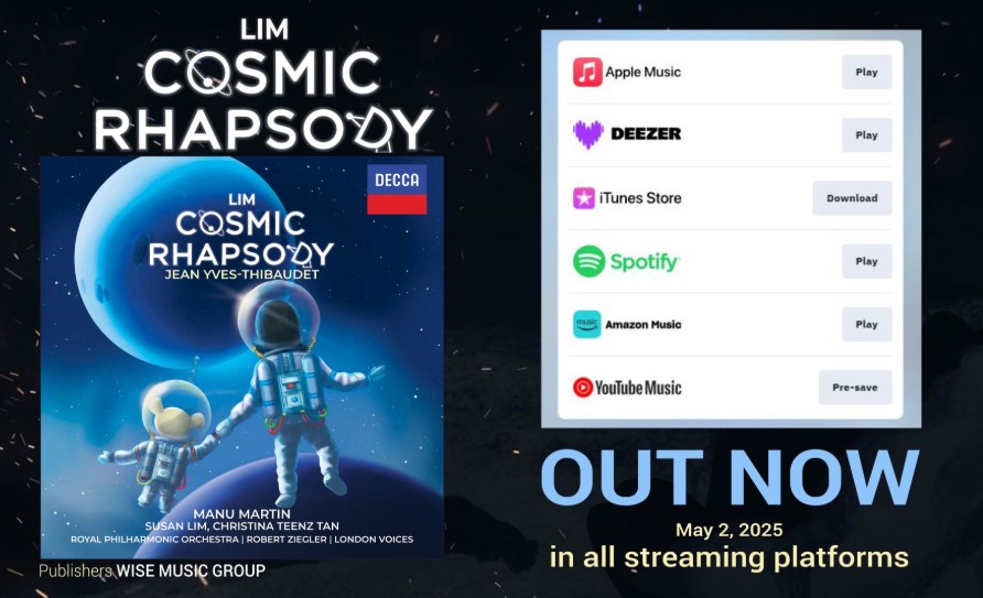 Lim Cosmic Rhapsody out now on Decca