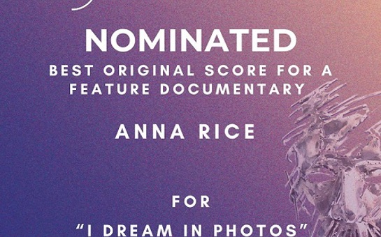 Anna Rice nominated for 2024 Camille Awards 