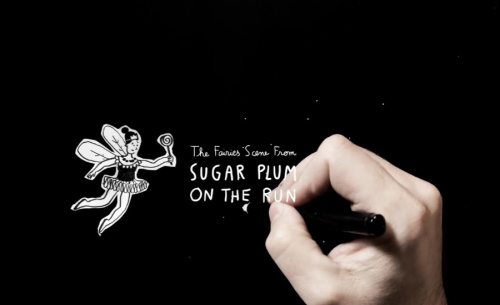 Illustration of Lior Rosner's Sugar Plum on the Run “fairies scene”