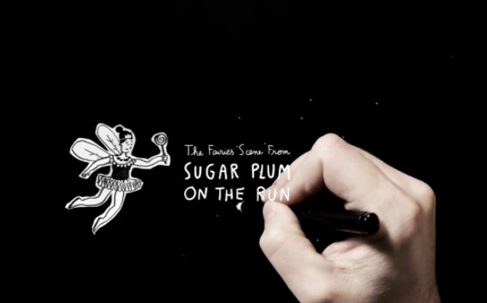 Illustration of Lior Rosner's Sugar Plum on the Run “fairies scene”
