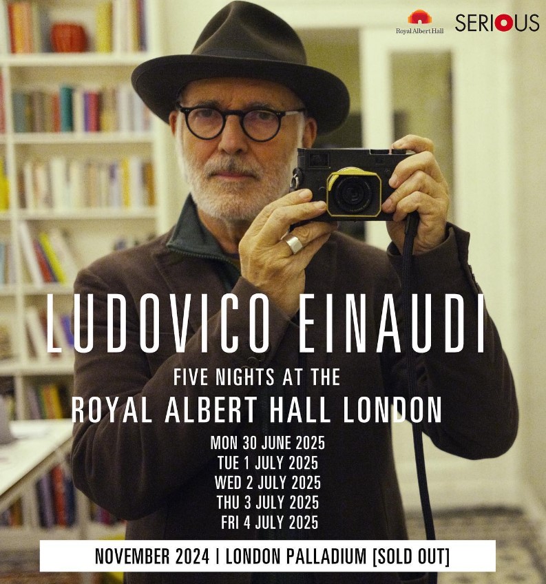 Ludovico Einaudi To Play Five Nights At London's Royal Albert Hall In Summer 2025