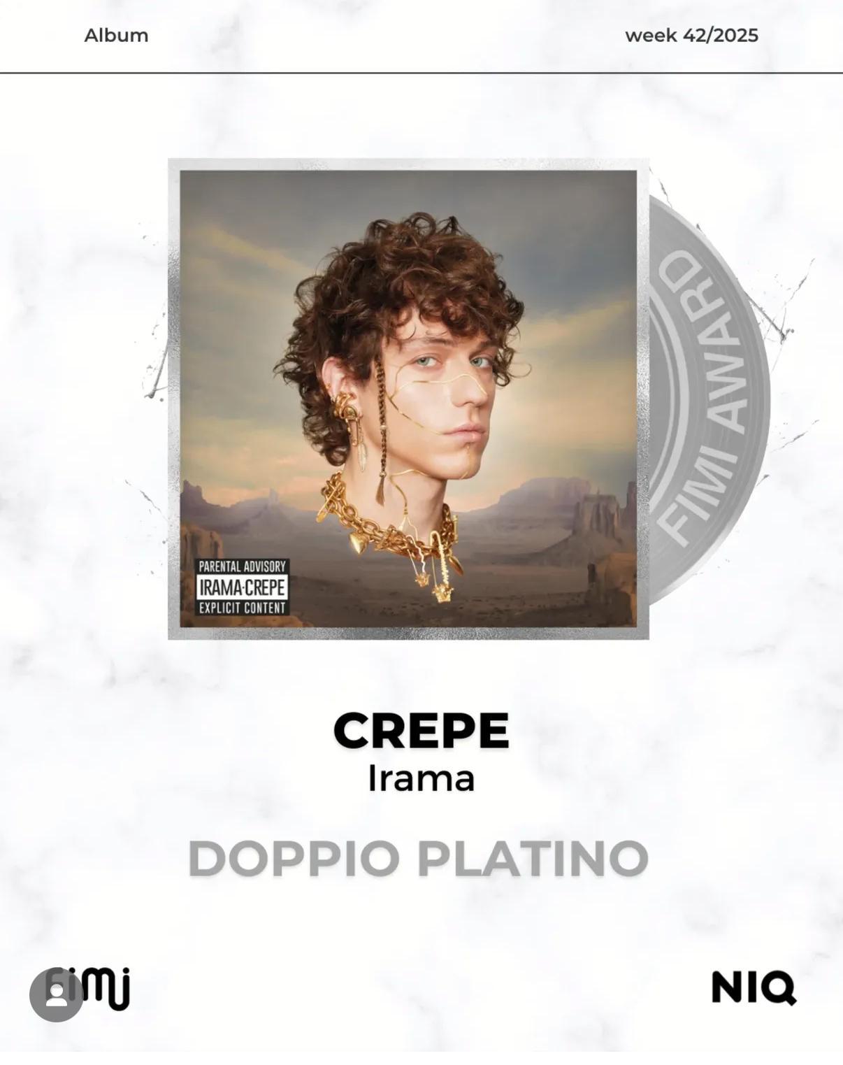 CREPE IS DOUBLE PLATINUM